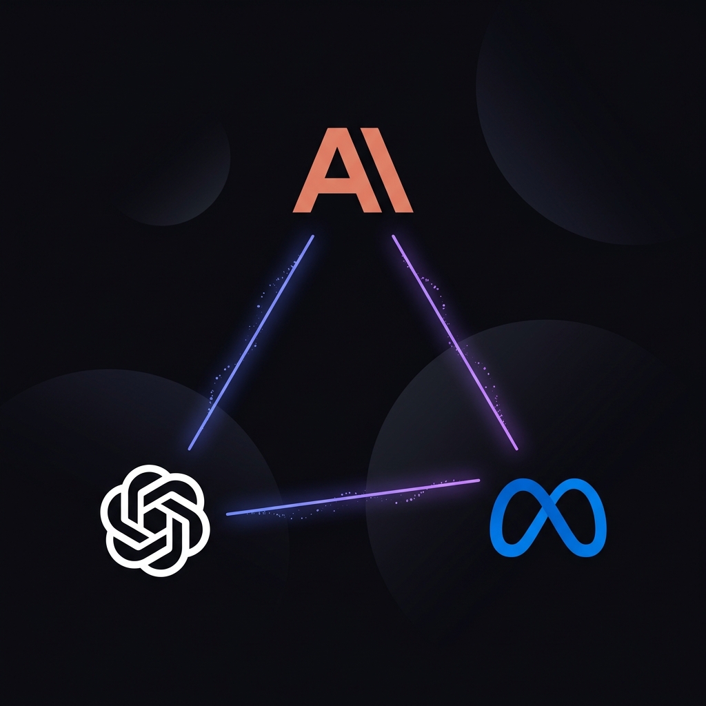 Conexiones IA: OpenAI, Anthropic, Meta